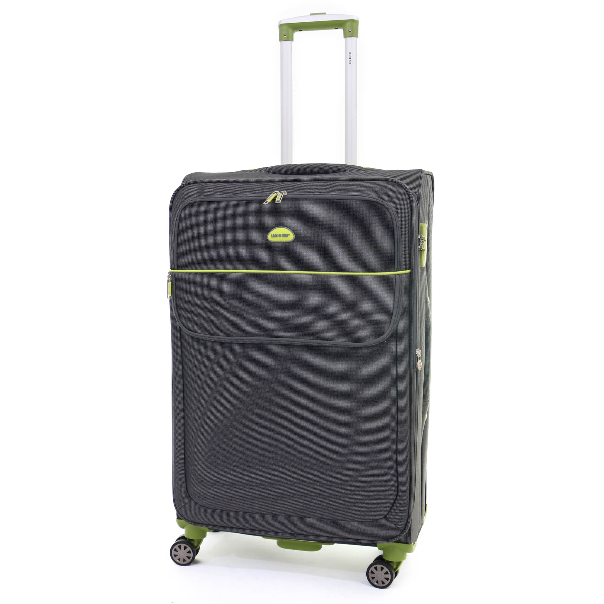 Lamonza Superlight trolley, 78X47x29 cm, 3.6 kg, 30% extendable, gray / green