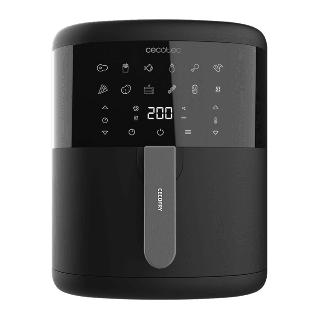 Hot air fryer, oil-free Cecotec Bombastik 6000 04992_cecotec, 1700W, 6L, touch control, 12 preset programs, black