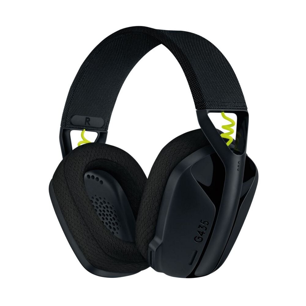 Logitech G435 Lightspeed wireless gaming headset, BlackNeon Yellow