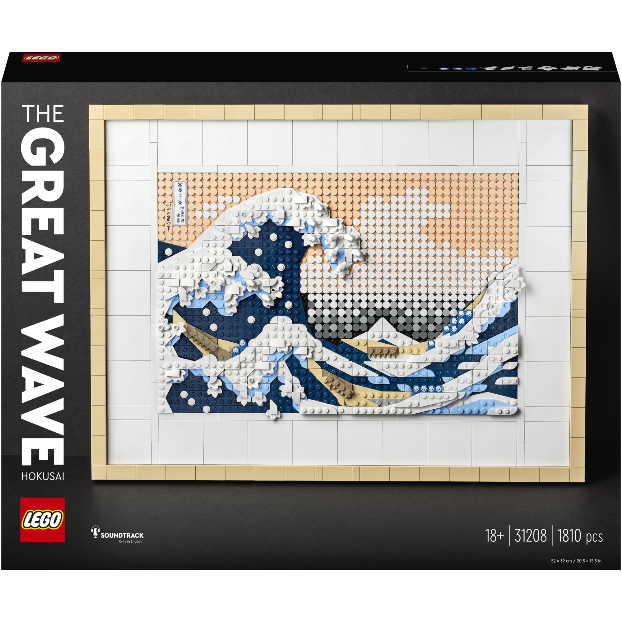 LEGO® ART - Hokusai, Marele val 31208, 1810 piese