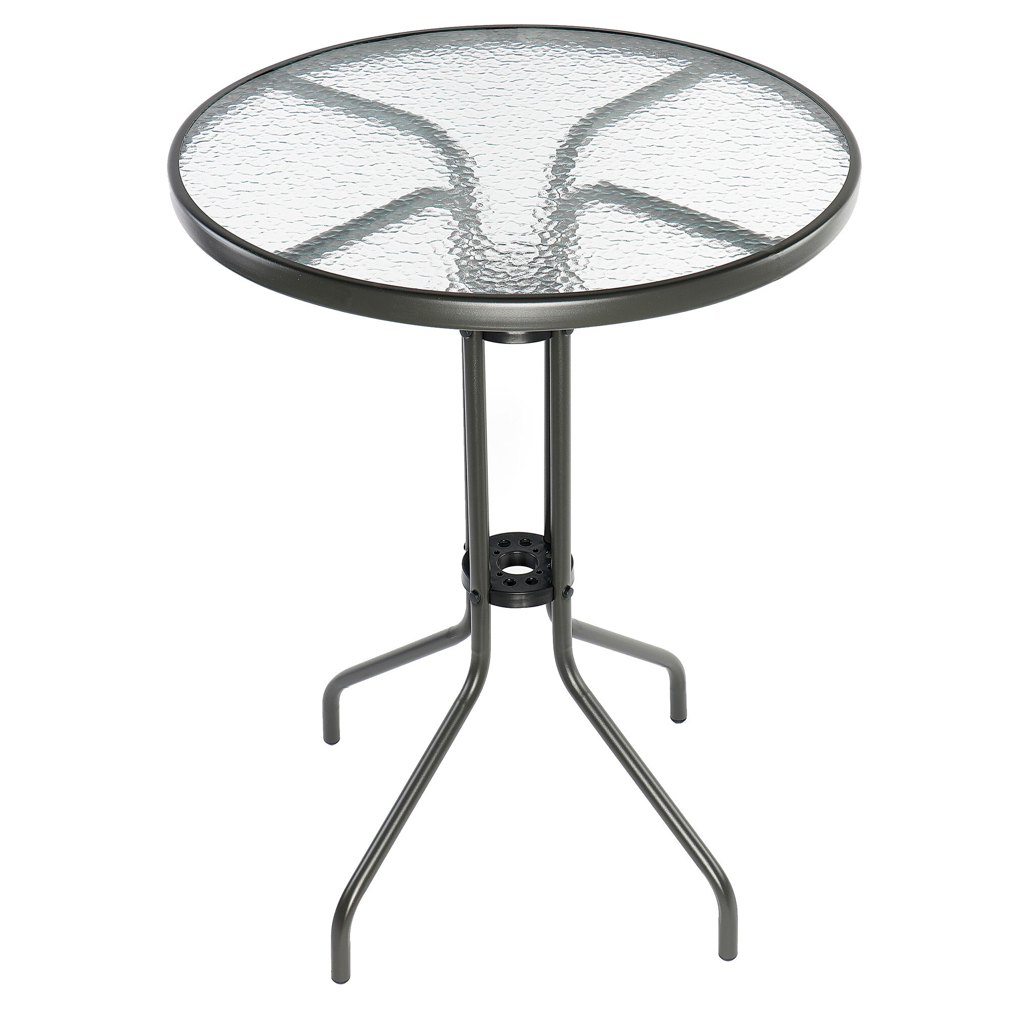 Masa terasa/gradina Kring Bruxelles, rotunda, 60x70 cm, Gri