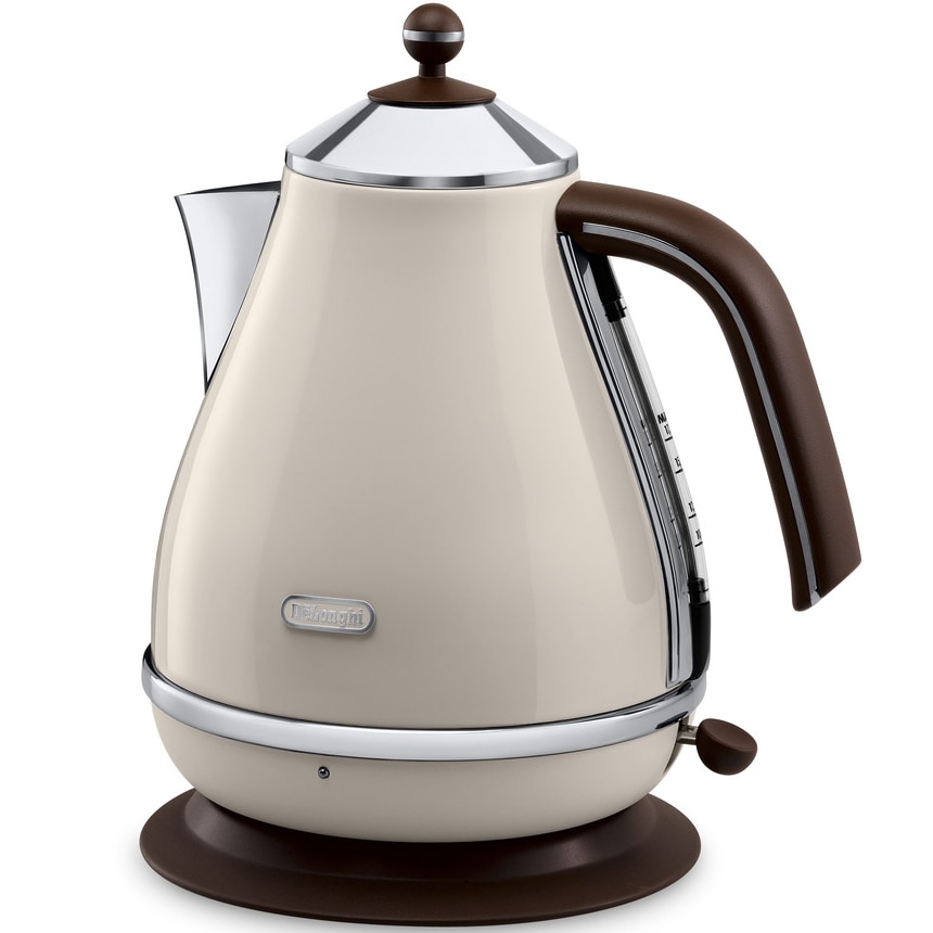 Fierbator De'Longhi Icona Vintage KBOV2001BG, 2000 W, 17 l, Baza pivotanta, Crem