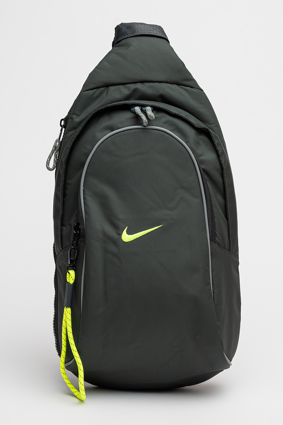 Nike, Unisex Essentials Backpack with Front Pocket, Black, Lime Green