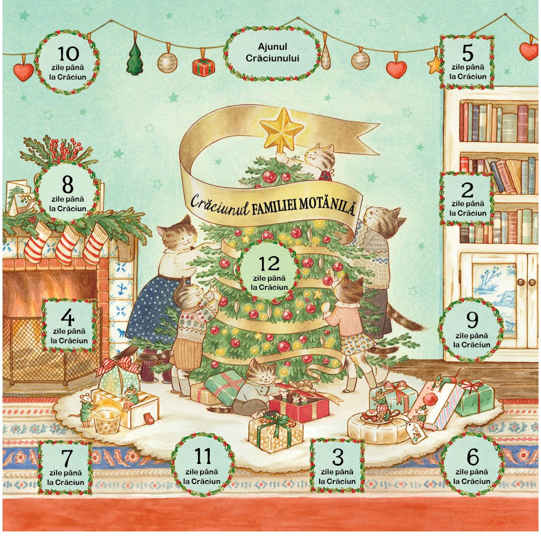 Craciunul familiei Motanila - carte + puzzle, Lucy Brownridge