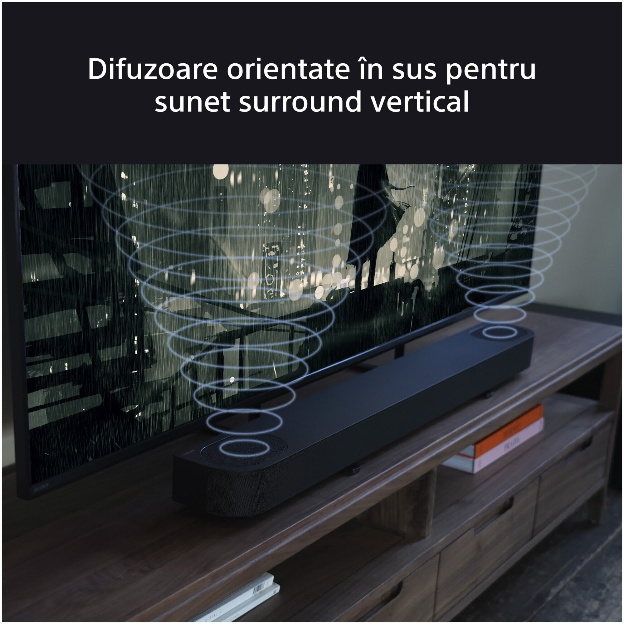 Soundbar Sony BRAVIA Theater Bar 6 HT-B600, 3.1.2ch, 350W, Dolby Atmos, DTS:X, AI Voice Zoom 3, Up-firing speakers, Bluetooth 5.3, Black