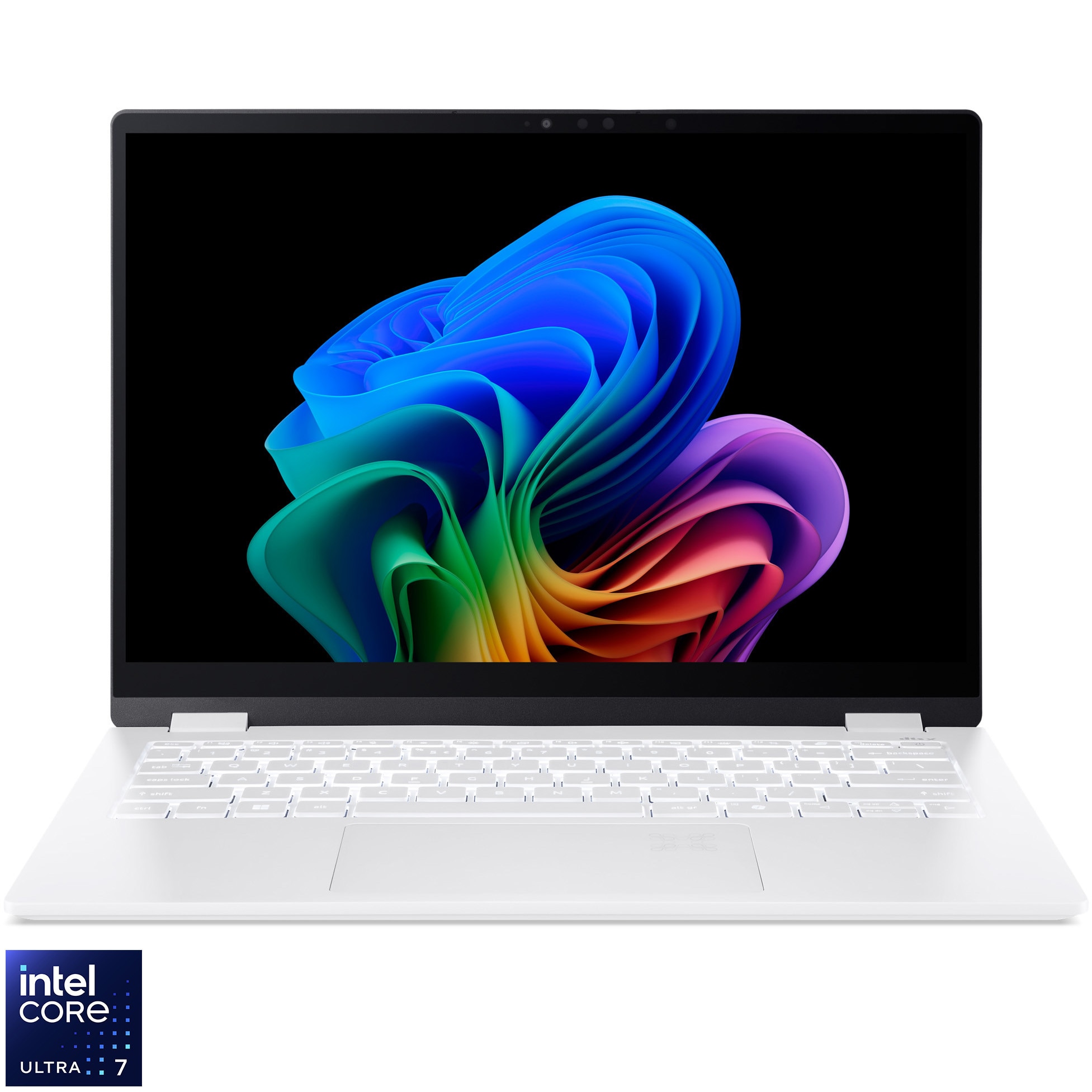 Laptop Acer Swift Edge 14 AI OLED SFE14-51T-7947 with Intel® Core™ Ultra 7 256V processor up to 4.8GHz, 14" 2.8K, 120Hz, OLED, Touch, 16GB LPDDR5X RAM, 1TB SSD, Intel® Arc™ Graphics 140V, Windows 11 Home, Pearl White