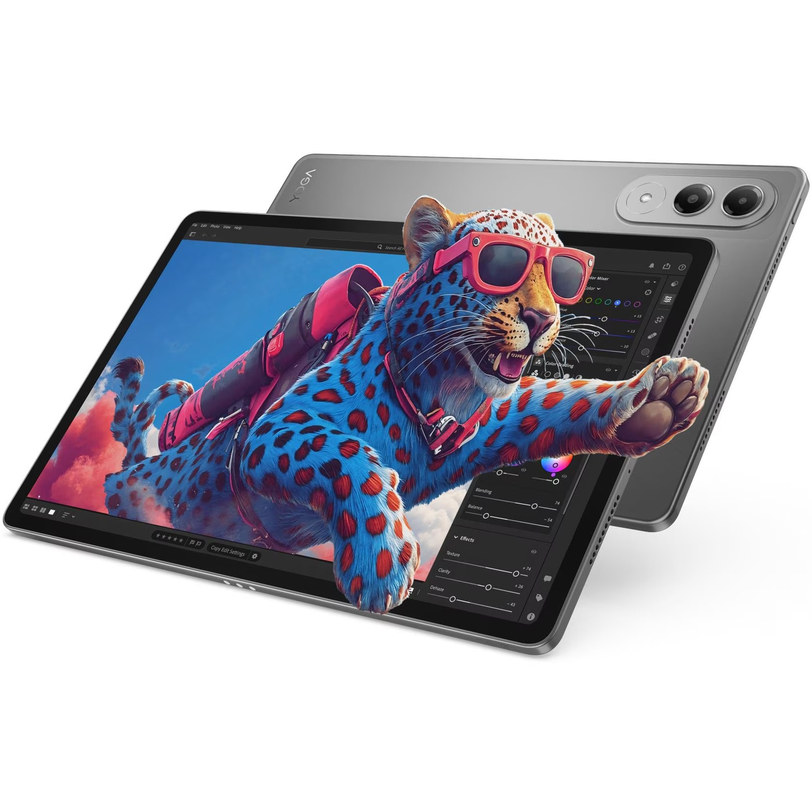 Tablet Lenovo Yoga Tab, 6-Core, 11.1" 3.2K (3200x2000) LTPS 600nits, 12GB RAM, 256GB, WI-fi, Luna Gray