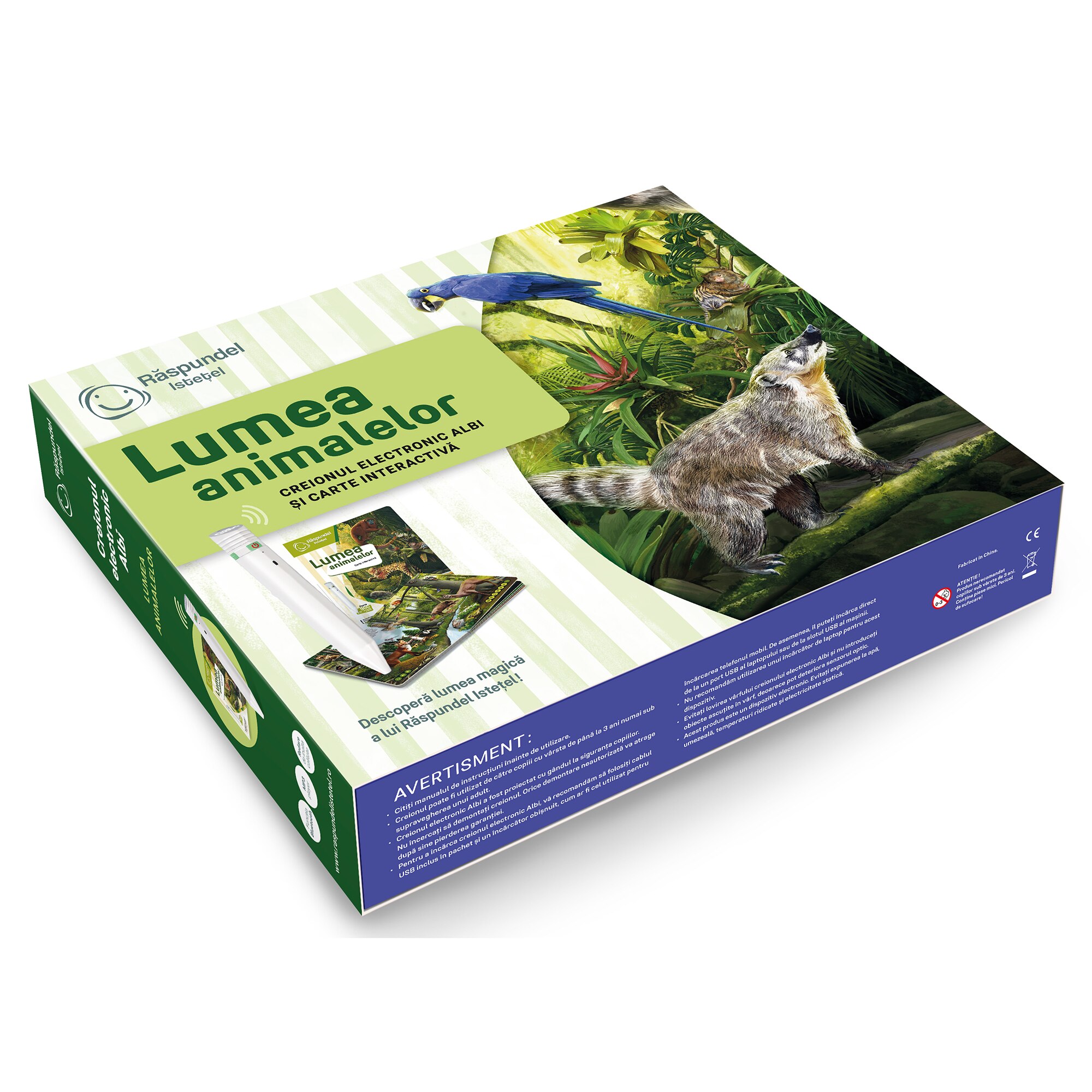 Set Raspundel Istetel - Carte si creion, Lumea animalelor