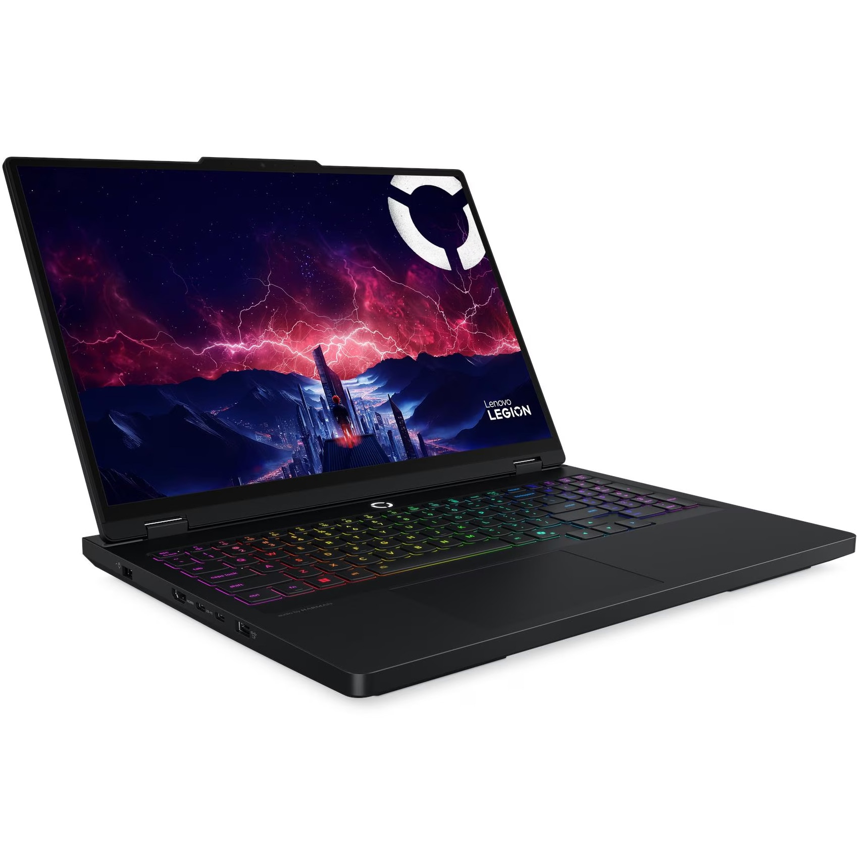 Lenovo Legion Pro 5 16AFR10 Gaming Laptop with AMD Ryzen™ 9 9955HX processor up to 5.4GHz, 16" WQXGA, OLED, 165Hz, 32GB DDR5, 1TB SSD, NVIDIA® GeForce RTX™ 5070 8GB GDDR7, NO OS, Eclipse Black, 3y on-site Premium Care